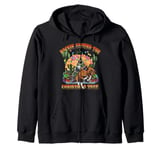 Rockin Around The Christmas Tree Cowboy Rodeo Western Zip Hoodie