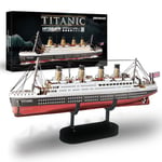 Piececool Puzzle 3D Metal Maquette Titanic, Maquette Bateau a Construire de Acier Inoxydable 430, Restauration 100%, Maquette Metal, Cadeau d'anniversaire pour 3D Puzzle Adulte, 226 Pièces