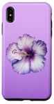 iPhone XS Max Aesthetic Hawaiian flower Purple Hibiscus Flowers Girl Case