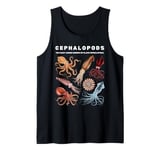 The Cephalopod Octopus Animals Of The World Octopus Lover Tank Top