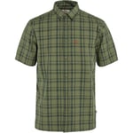 Fjällräven Mens Övik Lite Shirt S/S (Grön (GREEN-DARK NAVY/620-555) Small)