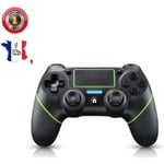 Manette Bluetooth Contrôleur Pc Usb,Casque Audio De 3,5 Mm, Poignée Antidérapante Et Indicateur Led-Noir Et Vert.