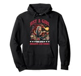 Dragon Just A Girl Who Loves Dragons and Books Pullover Hoodie