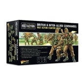 Warlord Games British & Inter-Allied Commandos Starter Army - 28mm Scale Plastic Miniatures for Bolt Action Highly Detailed World War 2 Miniatures for Table-top Wargaming