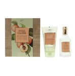 4711 Acqua Colonia White Peach  Coriander 2 Piece Gift Set: Eau De Cologne 50ml - Shower Gel 75ml