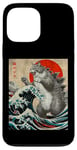 Coque pour iPhone 13 Pro Max Catzilla Cat Art japonais Cadeau amusant pour homme, femme, enfant