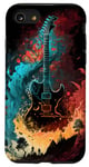 Coque pour iPhone SE (2020) / 7 / 8 Guitare électrique : une symphonie de couleurs et de sons