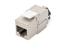 Digitus Keystone module Cat-6A Shielded - 1 piece - RJ45 socket - 500 MHz 10GBase-T - AWG 26-22 - Design compatible - With latching lever - Tool-free installation