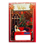 Simon Elvin With Love To My Wife Bauble Christmas Card (Pack of 6)