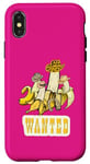 Coque pour iPhone X/XS Wanted Banana Western avec chapeaux de cowboy Fruits Veggie Chef