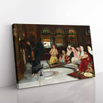 Big Box Art John William Waterhouse Consulting The Oracle Canvas Wall Art Print Ready to Hang Picture, 76 x 50 cm (30 x 20 Inch), Multi-Coloured