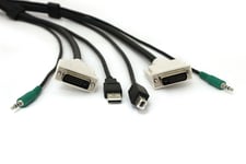 BLACK BOX video- / USB / audio-kabel - 3.05 m