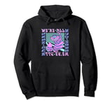 Disney Alice In Wonderland Cheshire Cat Trippy All Mad Here Pullover Hoodie