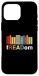 Coque pour iPhone 16 Pro Max FreeDom Vintage Retro I read Banned Books Freedom Reader