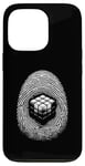 Coque pour iPhone 13 Pro Magic Cube Fingerprint - Amateur de cubes graphiques vintage