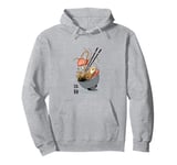 Japanese Ramen Bowl with Chopsticks, For Real Noodle Lovers Pullover Hoodie