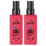 Schwarzkopf Womens Got2b Got Curlz Hydrating Beach Curly Waves Hair Spray, 150ml, 2 Pack - NA - One Size