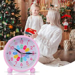 Round Children's Alarm Clock Wake Up Table Clock  Bedroom Study Room Home Decor