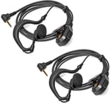 Écouteur En Forme De G De 2,5 Mm Avec Micro 1 Broches, Casque Talkie-Walkie Compatible Pour Motorola Tlkr T60 T61 T62 T81 T80 T82 Extreme Hunter Hyt Tc-320 Radio Oreillette (2 Pièces)