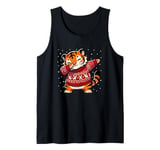 Christmas Tiger Lover Funny Tiger Ugly Christmas Tank Top