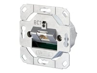 Metz Connect E-Dat C6a 1 Port Up0 - Uttag För Nedsänkt Montering - Cat 6A - Rj-45 - Metallike