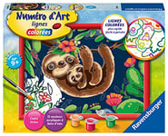 Ravensburger – Numéro d’Art moyen format – Paresseux – Loisir créatif – Kit de peinture par numéros – Activité détente et créative – Dès 9 ans – 28769 – Version française