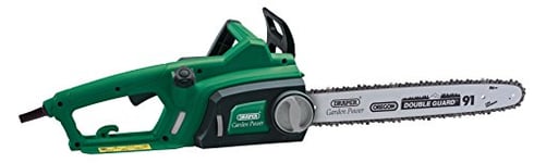 Draper 81565 1600 W 350 mm 230 V pour tronçonneuse avec chaîne et Guide-chaîne Oregon – Vert