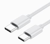 Câble USB Type C vers Type C - 1 Mètre compatible Doogee DK10 Charge Rapide - Câble de Recharge/Synchronisation Rapide et Transfert de données