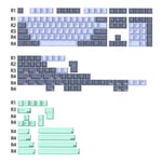 Mesurost Judges Doubleshot continent Cap pour MX Keyboard,60 65 87 104 WOB BOW DMG,Apollo Fishing SHOKO Nautilus Marrs,Green Blue Samurai - Type GJ OCurrent Keycapx1