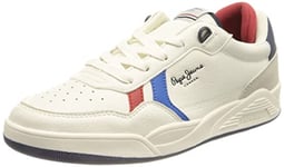 Pepe Jeans London Kurt Britt Sneaker, 800WHITE, 34 EU