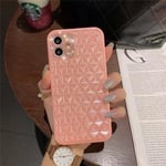 Skal iPhone 13 diamanter strass lyx unik design 3D Pink one size