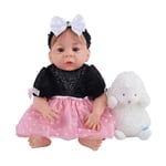 XLH Cute Full Silicone Body 50cm Reborn Doll Rebirth Doll 20 Inch Lifelike Realistic Bathable Reborn Baby Dolls Simulation Doll