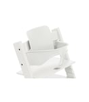 PAKKE, Stokke Tripp Trapp® chair + baby set – oak natural - White