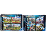 Ravensburger Happy Days Royal Residences 4X 500 Piece Jigsaw Puzzle & Happy Days Collection No.2 Days Out 4x 500 Piece Jigsaw Puzzle for Adults and Kids Age 10 Years and Up