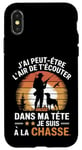 Coque pour iPhone X/XS Cadeau idée Drôle Chasseur Homme Chasseur Humour Chasse