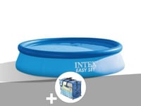 Kit piscine autoportée Intex Easy Set 3,05 x 0,76 m (avec filtration) + Bâche à bulles