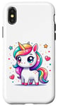 Coque pour iPhone X/XS Licorne mignonne pour filles licorne magique