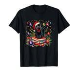 Santa Cat’s Christmas on books T-Shirt