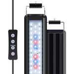 Nobleza Éclairage Aquarium, LED Aquarium avec Minuterie, Lampe de Jardin avec 3 Couleurs, Lampe pour Plantes d’Aquarium d'eau avec 10 Niveaux de Luminosité Réglable de 42-62cm, 10W