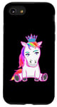 Coque pour iPhone SE (2020) / 7 / 8 Fabelwesen Figurine de conte de fées princesse licorne fille enfant