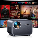 Netflix Certifié Videoprojecteur 4K RD999,900 ANSI Lumens RétroProjecteur,Auto Focus & Auto Keystone,Natif 1080P,WiFi 6,Bluetoooth,Projecteur Video avec Youtube/Prime Video