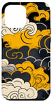 Coque pour iPhone 12 Pro Max University Varsity-Gold Cloud View Varsity-Gold Yellow