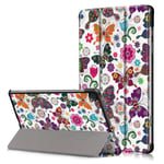 Slim Fit Cover Till Samsung Galaxy Tab S6 Lite - Butterfly Svart