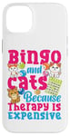 iPhone 14 Plus Bingo Player Cat Bingo And Cats Because Therapy Is Expensive Case