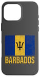 Coque pour iPhone 16 Pro Max Drapeau de la Barbade Bridgetown Moins Antilles Caraïbes