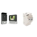 Philips 531004 Visiophone compact, Noir, 4,3" & 531010 Alimentation modulaire, Blanc