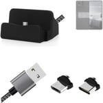 Charging Station for Asus Zenfone 11 Ultra + USB-Typ C u. Micro-USB-Adapter