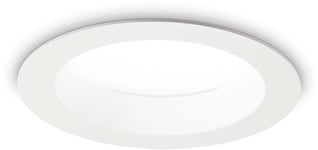 Basic, Indbygningslampe, 15W, LED, 1550 lumen/3000 kelvin, aluminium, metal, Ø144xH71mm