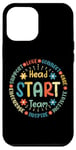 Coque pour iPhone 14 Pro Max Équipe Head Start Retour à l'école Enseignant Petite enfance