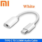 Xiaomi-Adaptateur USB Type C vers prise audio 3.5mm,câble pour écouteurs,Mi 12t 12 11 10T Pro Lite ultra 12X,casque F3 Sub,décodage noir 5 - Type white